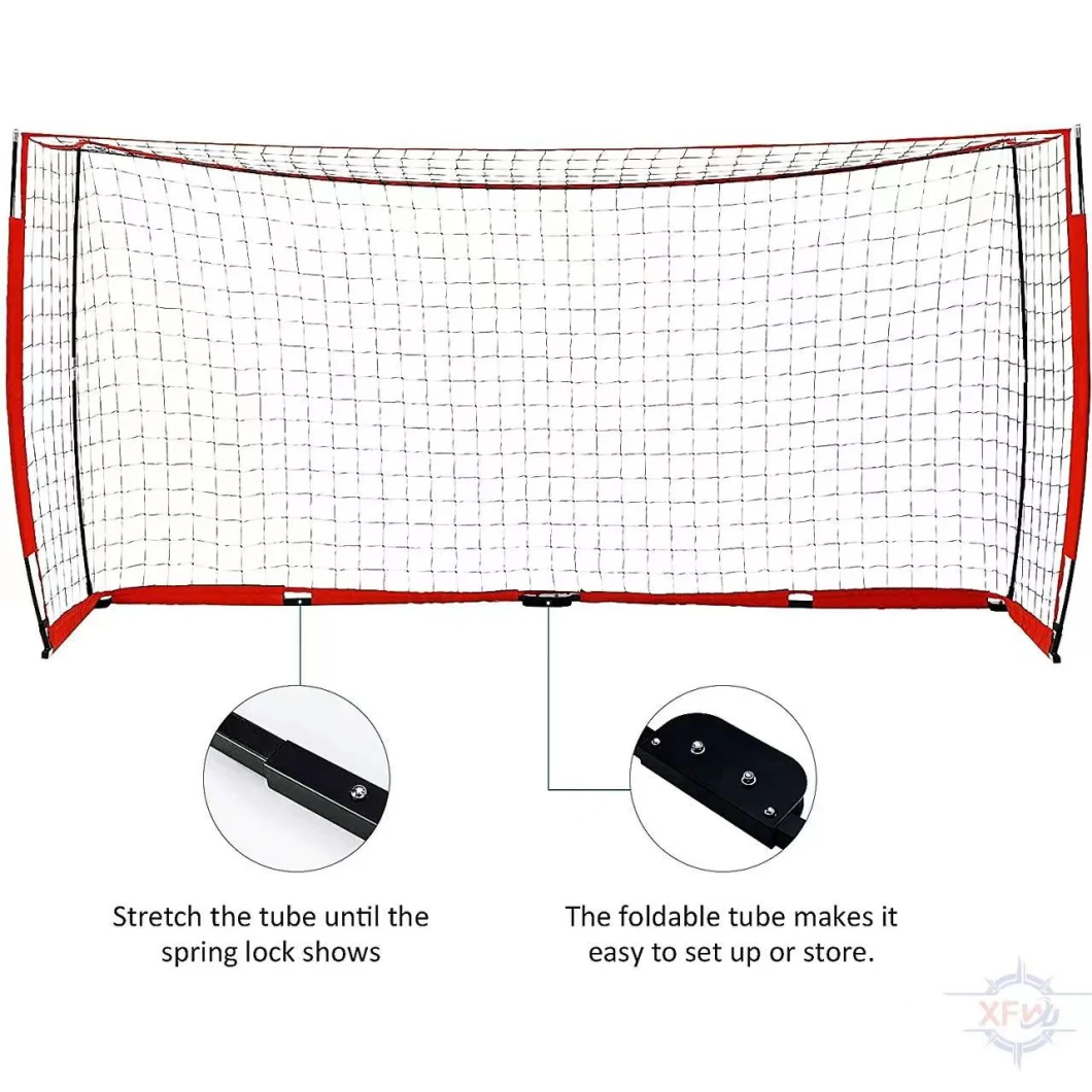 Customized Polyester Steel Tube Soccer Nets Portable Foldable Football Training Goal