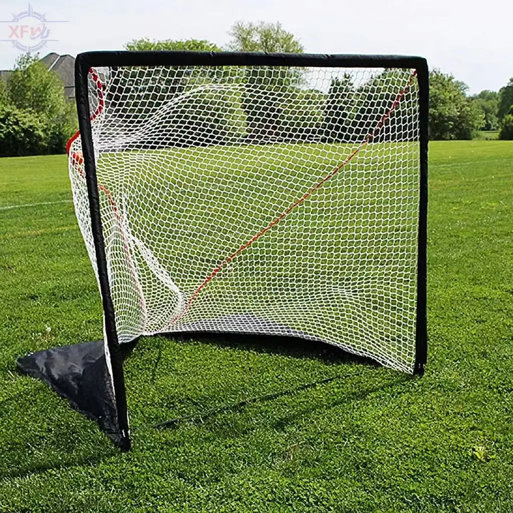 Portable Fiberglass Poles Lacrosse Hockey Goals Nets Professional Outdoor Sports Fitness Equipment