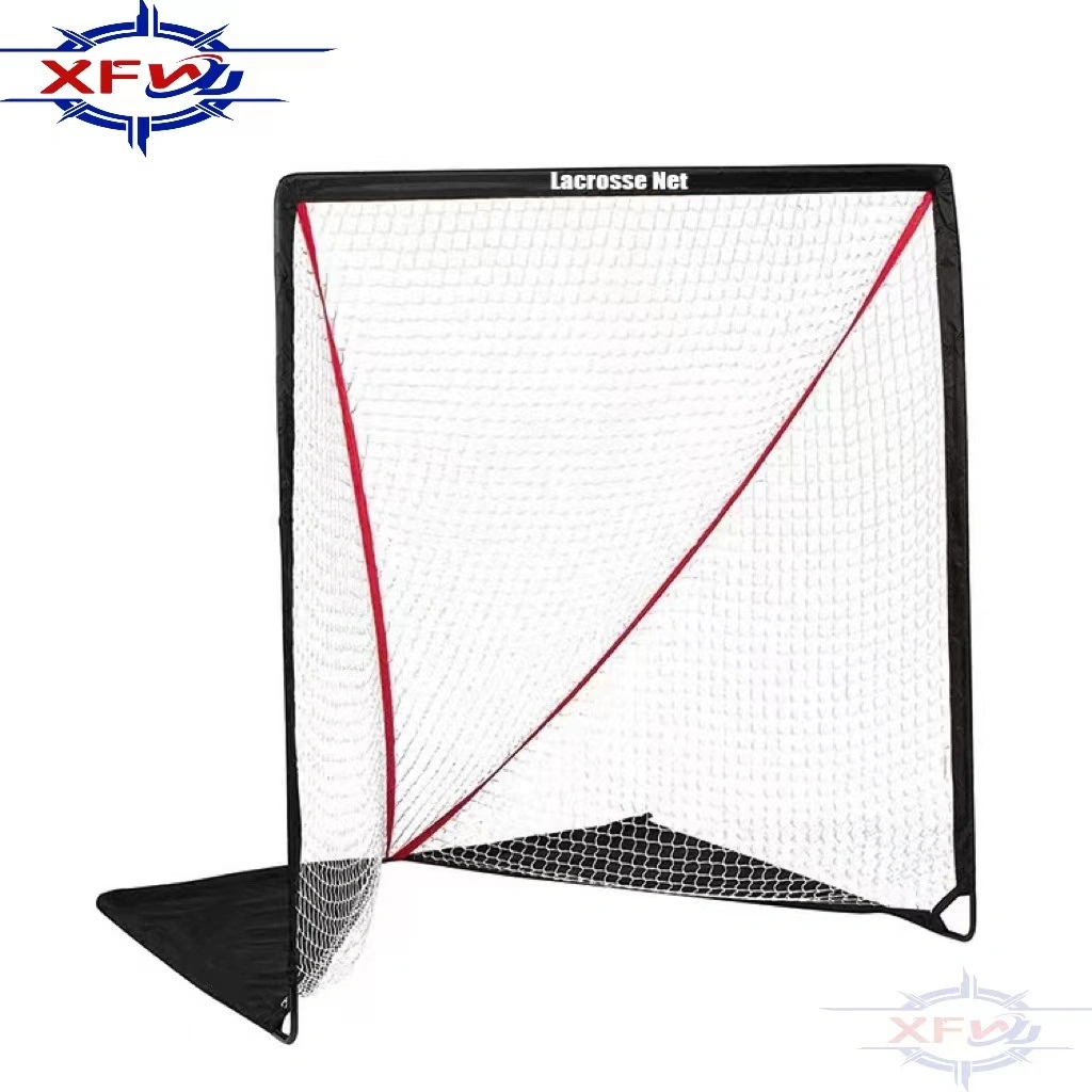 Portable Hockey Lacrosse Training Polyester Net Easy to Carry Install Sport Goal