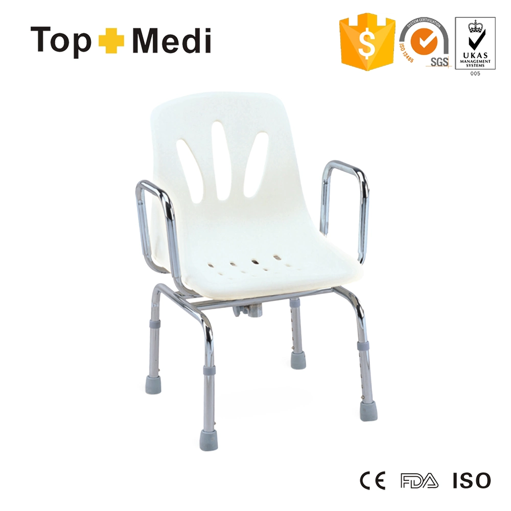 Rehabilitation Therapy Supplies Aluminum Alloy Adjustable Folding Bath Shower Chair