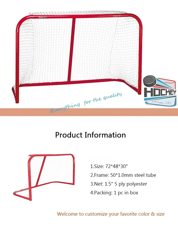 Sport Product PRO Hockey Goal 72*48*30&quot; Portable Hockey Game Professional Goal