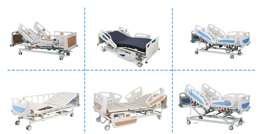 Hospital Bed Side Plastic Bedside Table with Dispensing Table Medical Equipment