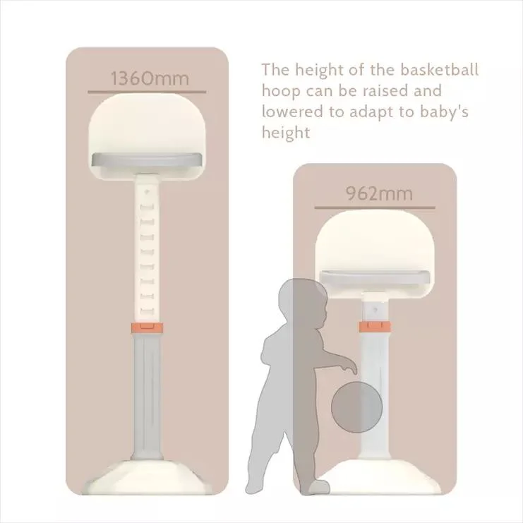 Children&prime;s Sports Equipment Basketball Hoop Set