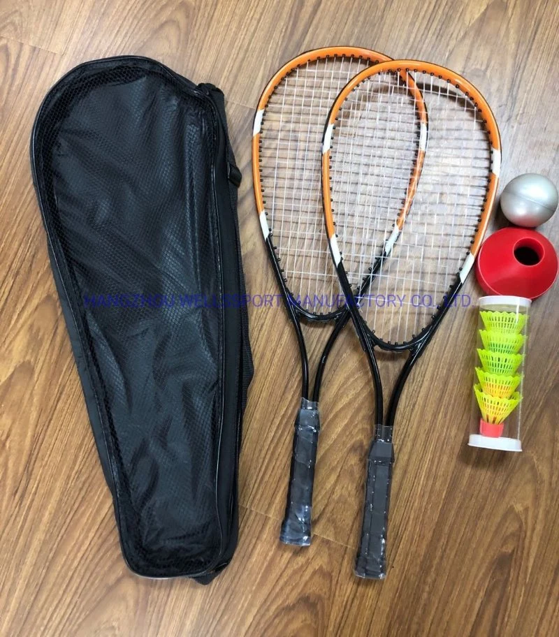 Speedminton Set with Fastball Squash Racket Set Speed Badminton Crossminton Racket