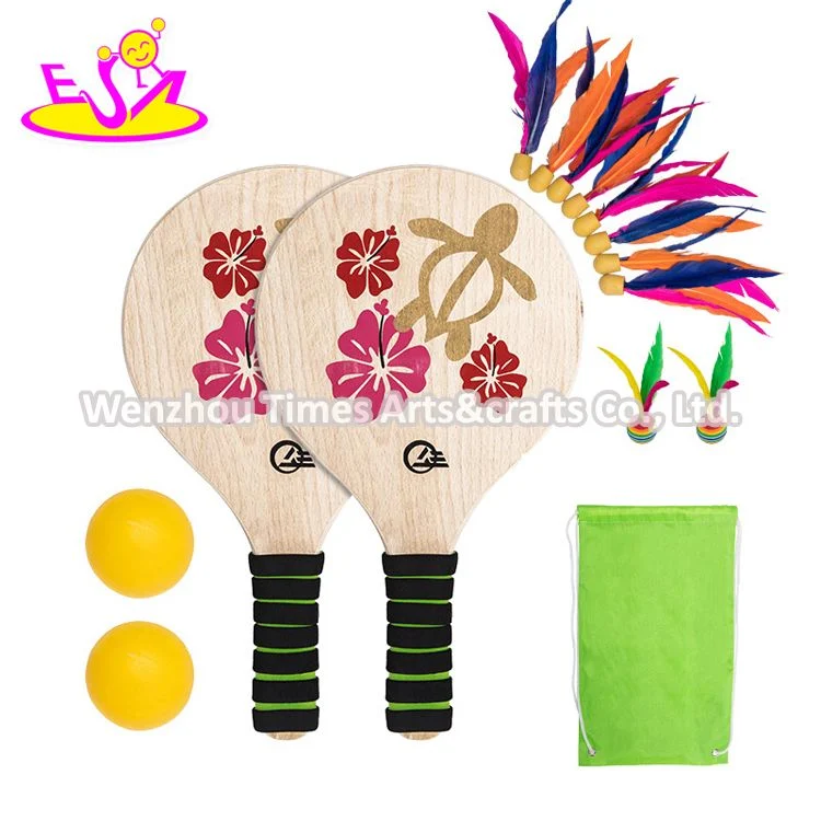 Customized Usapa Approved Non-Slip Wooden Pickleball Sets for with Badminton W01c006