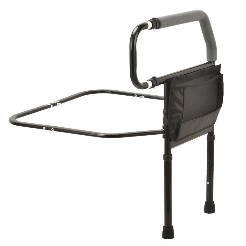 Stander Adjust Senior Bed Rail Assist Grab Bar for Elderly Adults with Organizer Pouch