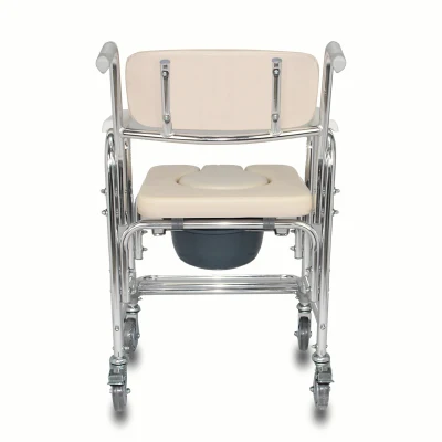 Mn-Dby003 Hospital Bathroom Folding Toilet Chair Frame Foldable Height Adjustable for Elderly with Seat