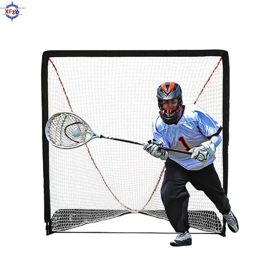 Portable Hockey Lacrosse Training Polyester Net Easy to Carry Install Sport Goal