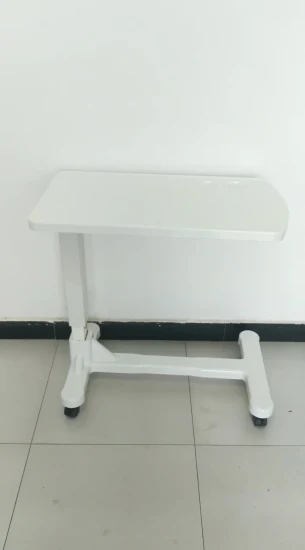 Factory Supply Hospital Medical Device Equipment Furniture Bedside ABS Over Bed Table Used in Patient Rooms