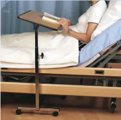 Medical Adjustable Overbed Table Bedside Dining Table with Wheels