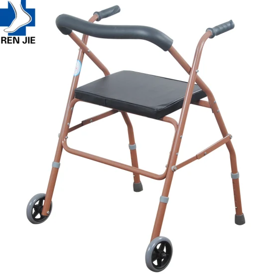 Walking Aid with Castors and Seat for The Elderly Factory Supply